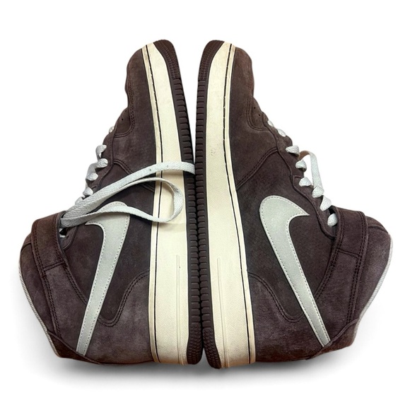 Nike AIr Force 1 Mid ‘07 QS Chocolate Brown suede men’s size 11 - Picture 4 of 10